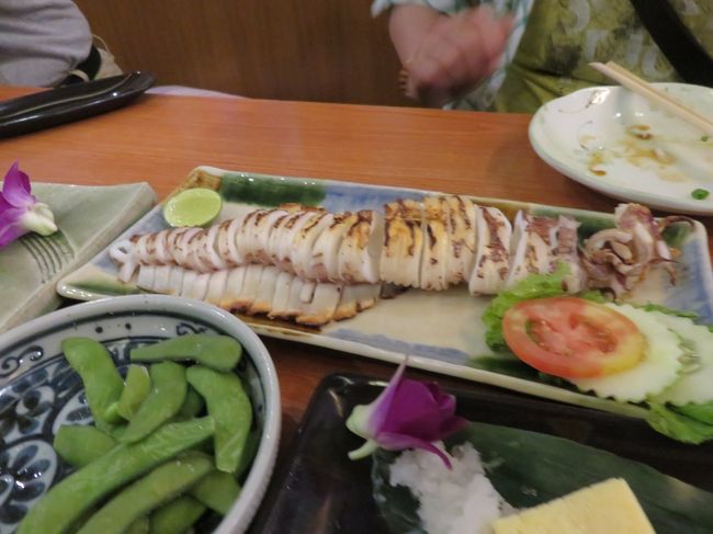 いつもの枝豆、イカ焼き。ｸﾞｰです。