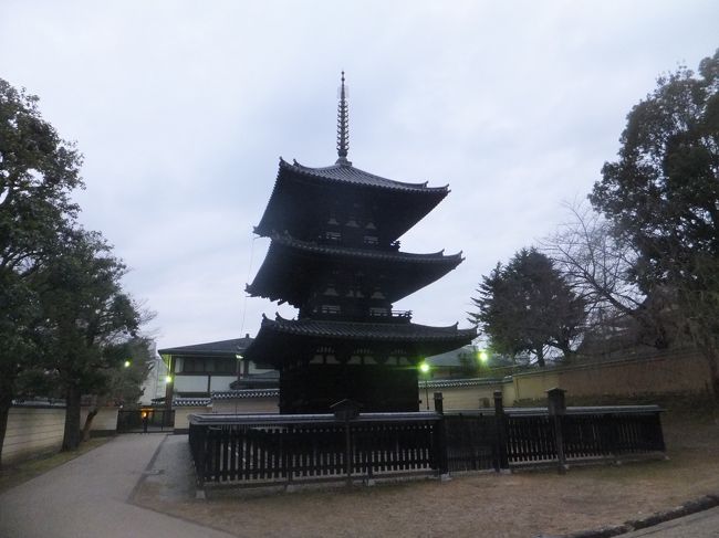 国宝の三重塔です。