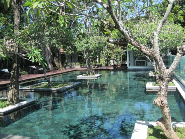 ちょっと深めになりました。<br />プールなのかな？<br /><br />でも。。。泳いでいる人は居ない模様。