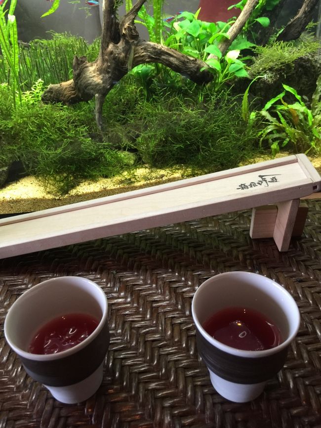 ウェルカムドリンクを頂きます