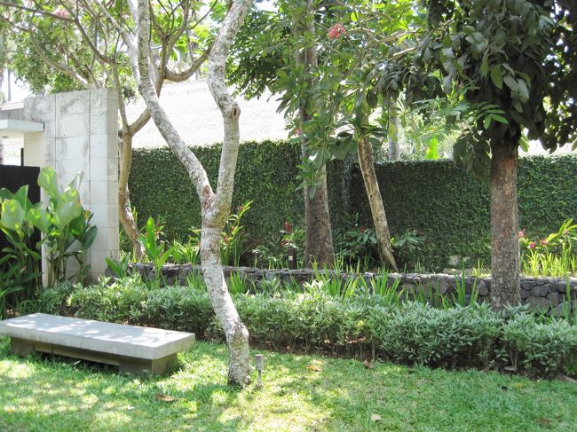 生垣で　道が区切られています<br />ちょっと迷路ぽい