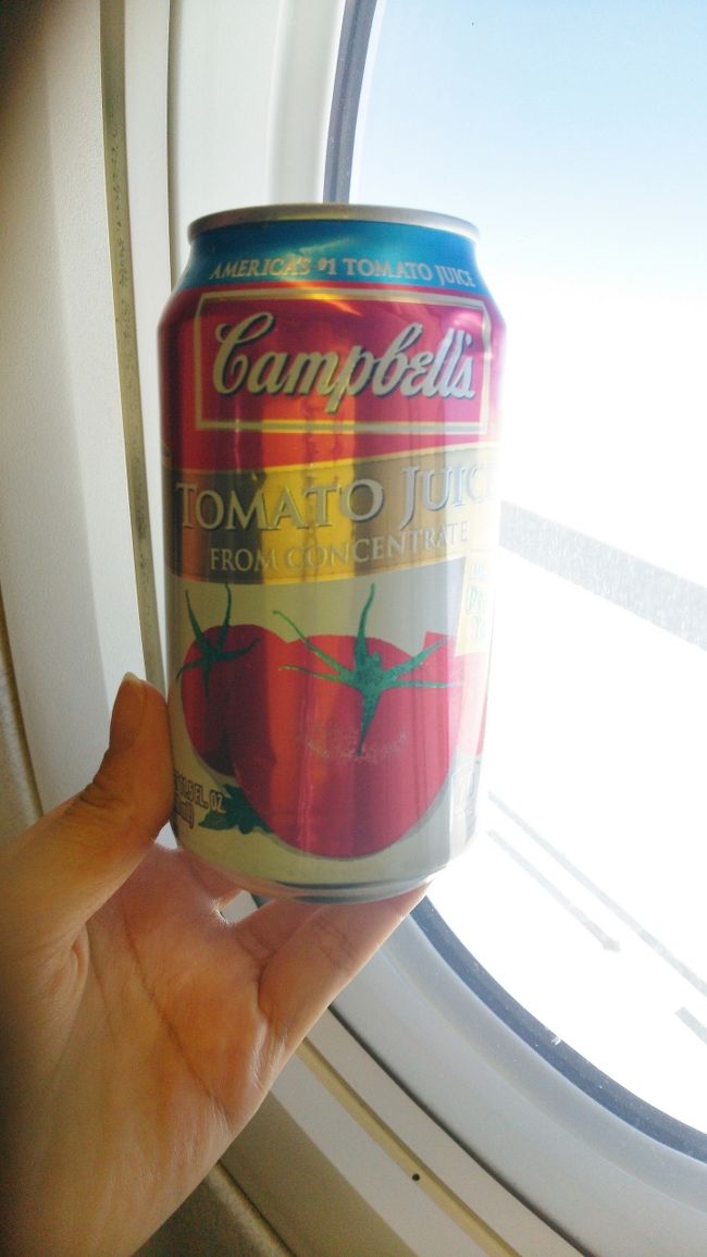 安定の キャンベルのトマトジュース。<br />缶でサービスが嬉しすぎる。<br />