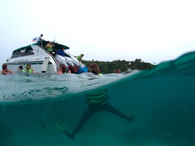 ３０分程のスノーケリングタイム。