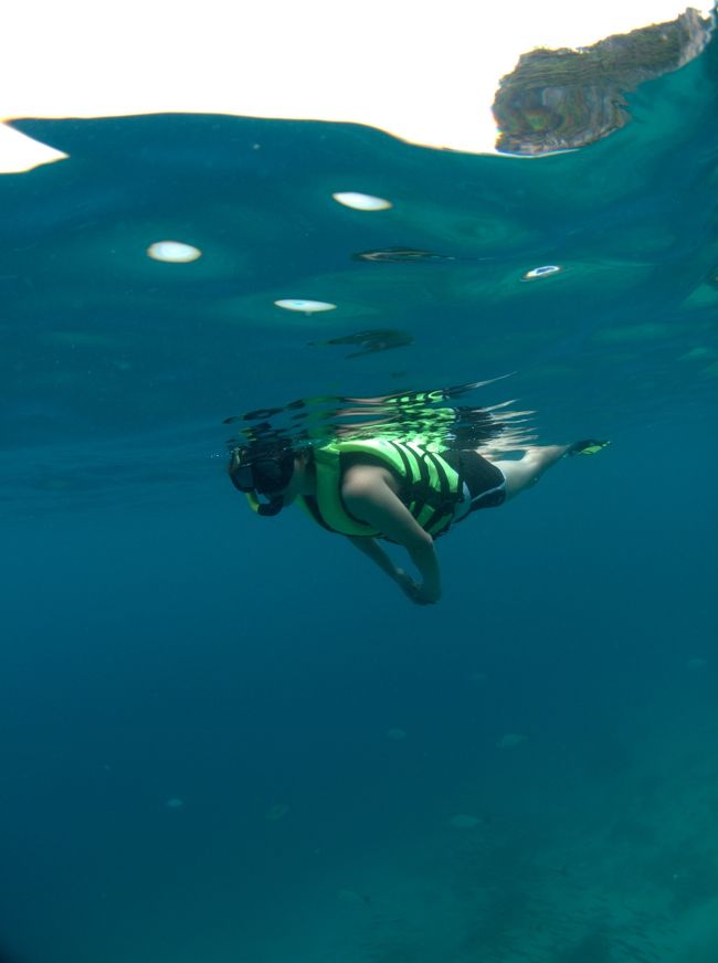 シュノーケリング。