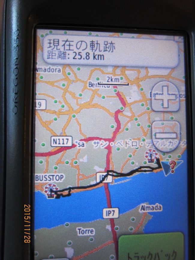 今日の軌跡です。