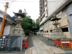 1402　菅原神社　堺天神　997年創建　1872年までは天神社といい，神宮寺の常楽寺があったと．この明治4年に菅原神社となった
