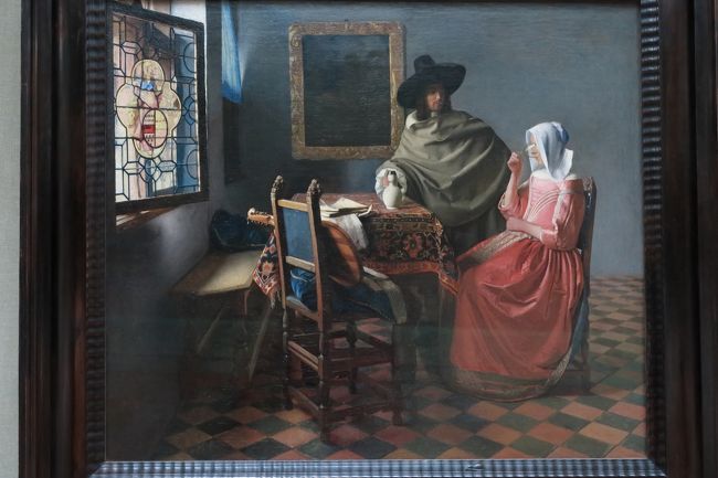 フェルメール「紳士とワインを飲む女」