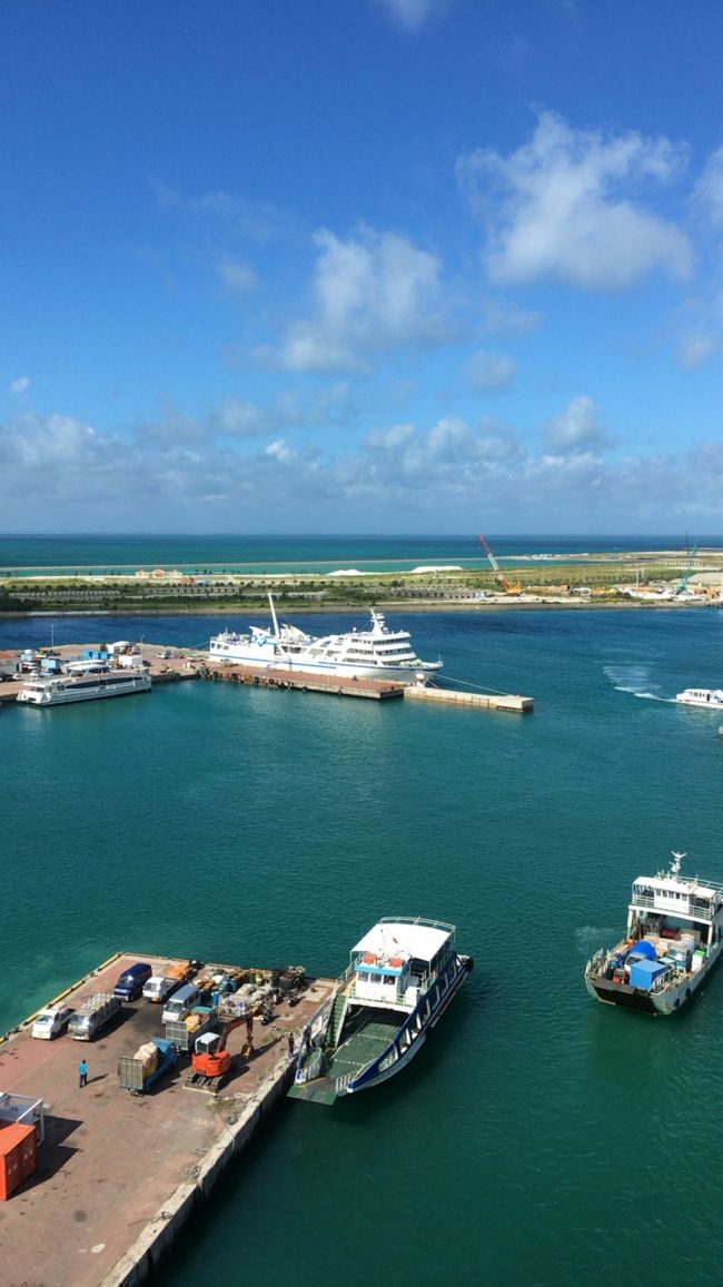 帰る朝は晴天で風も収まっていました