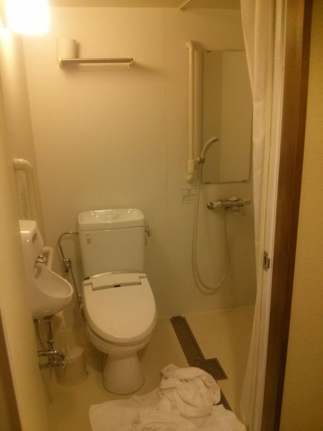 こんな感じのシャワーとトイレです。１人で入るなら広さは十分でした！<br /><br />うちは子供３人と一緒に入ったので、、、ぎゅうぎゅうでしたが(笑)