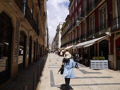 アウグスタ通り。リスボンでとても有名な通りです。