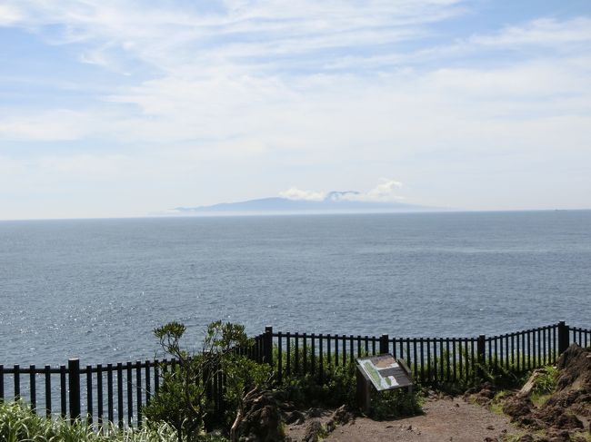 伊豆大島が綺麗に見えます。