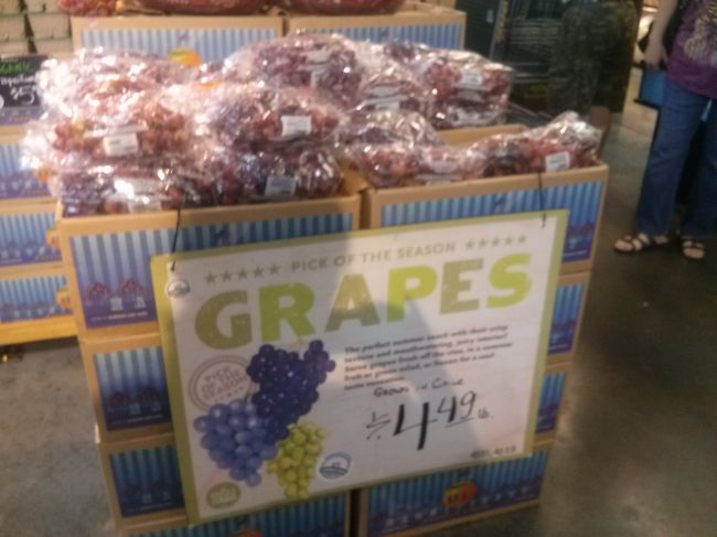 子供達にブドウも。甘いブドウでした。