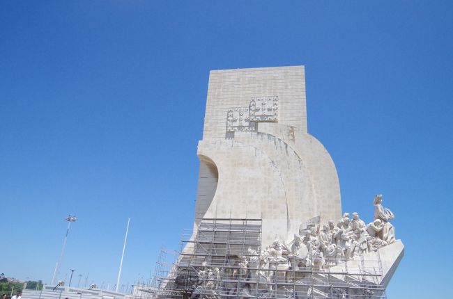 ジェロニモス修道院を出て、発見のモニュメントへ。修復中だった。<br />