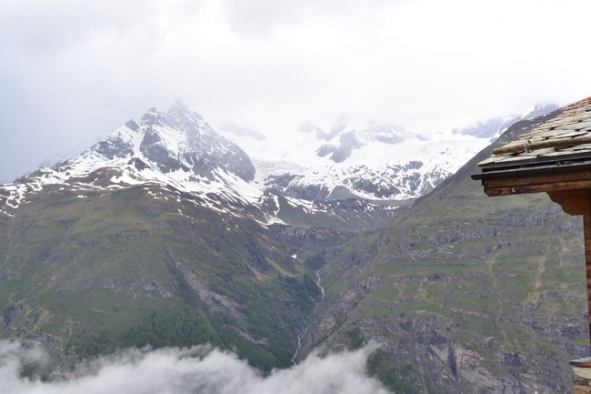 残念ながら、雲がかかりマッターホルン（4478m）は見えませんでした。<br />