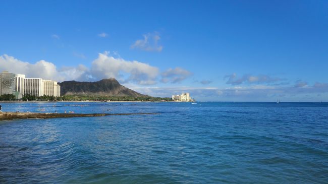 最後にハワイらしい景色を眺めて。