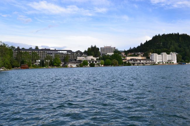 湖の周りを境界まで散歩です。