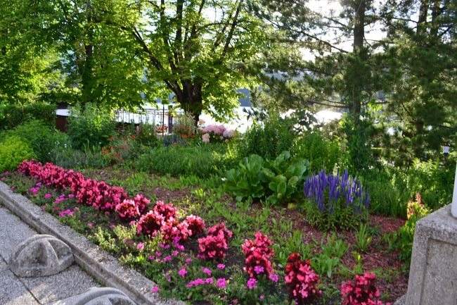 お花も植えられており、きれいに手入れされています。