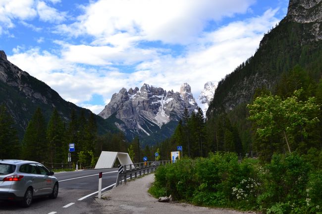 約１時間でドロミテに到着。