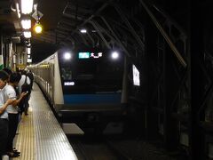 23日の夜に京浜東北線で、大宮駅へ。