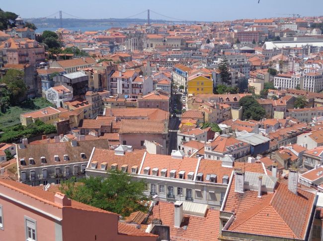 始めて目にするリスボンの街並み