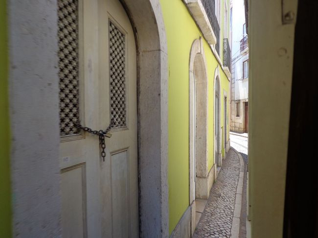 <br />1人やっと通れるほどの、こんな狭い路地も通ります。<br />息子、ウホウホ　大興奮