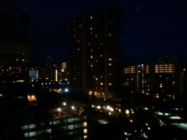 １日ガイドツアー、とても楽しかったです。次のハワイでもお願いすると思います！<br /><br />この日の夜、長男はお風呂にも入らず、早々に寝てしまった。<br /><br />と思ったら、９時半ころ起きて、プールに入りたいって(*_*;<br /><br />眠いハズなのに起きたもんだから、うるさいのなんの。。。<br /><br />このままじゃシンちゃんが起きちゃうよ～(T_T)/~~~<br /><br />てなわけで夜１０時から散歩に連れ出しました。私と長男の２人でヒルトン村をウロウロ。プールはもう終わったんだよ～、真っ暗でしょ。<br /><br />じゃ砂で遊ぶ！！って。。。<br />遊んできました。たっぷり１時間。<br /><br />その後、閉店間際のホノルルクッキーカンパニーに入って、一通り試食して、ＡＢＣストアでおもちゃ買って、やっと部屋に帰る気になりました。<br /><br />さすがに疲れました。<br />子供の時差ぼけは思ったよりも大変でした。<br /><br />ここまで読んでくれた皆様、ありがとうございました！④に続きます～。