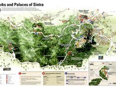 順調な日、まずはペーナ宮殿、下ってムーアの城塞、街に戻って王宮、レガレイラ宮殿、そしてロカ岬を通ってかえりましょう！
