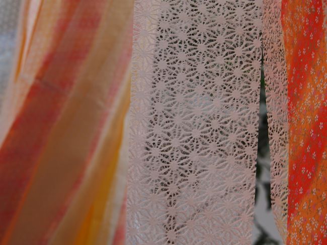 レースのような和紙もキレイ〜。