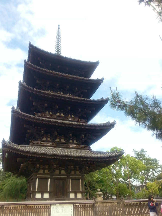 まずは興福寺へ。五重塔！