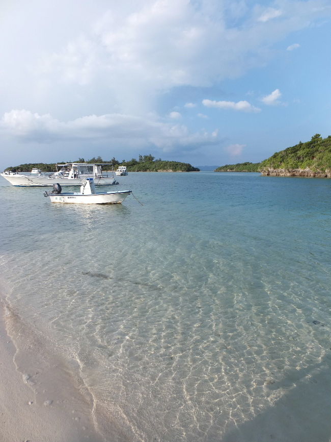 でも、折角着たので、<br />砂浜まで降りてみます。<br /><br />近くで見ると、<br />水が澄んでいて、<br />薄い青から濃い青まで、<br />色々な青を見ることが出来ました。<br /><br /><br />