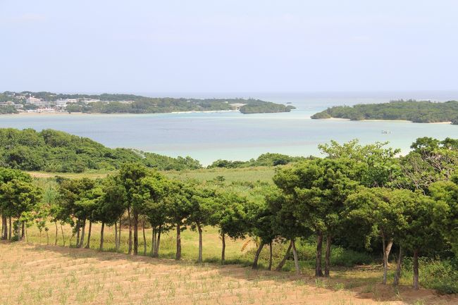 県道の展望所から見る川平湾