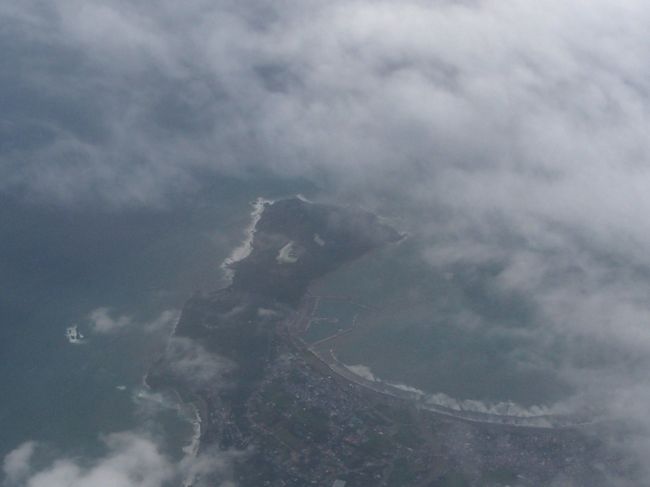 早いものでもう房総半島、館山上空