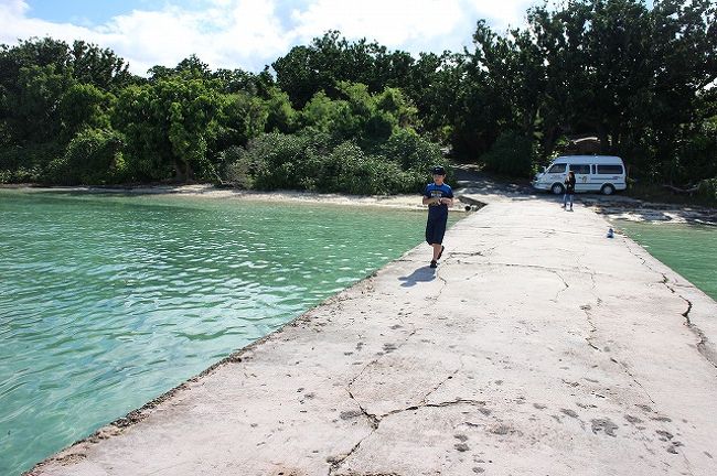 長男もこの桟橋は気に入ったようです。