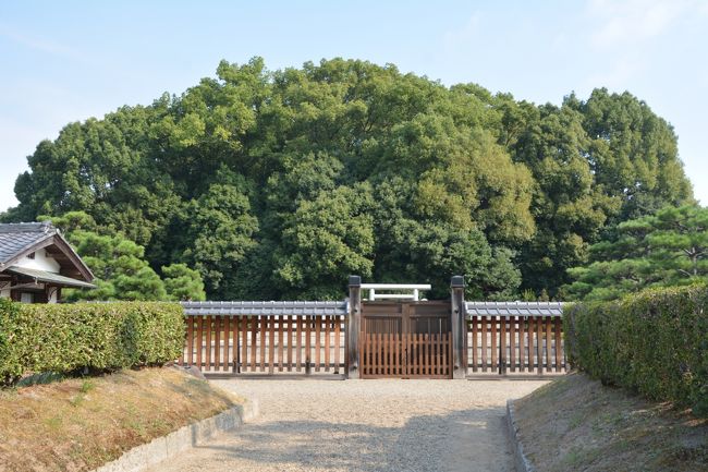 開化天皇陵。開化天皇は第九代天皇で欠史八代の最後の天皇になります。