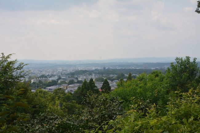 白毫寺からの奈良市内方向の眺め。