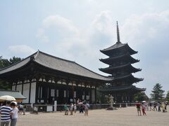興福寺東金堂と五重塔。