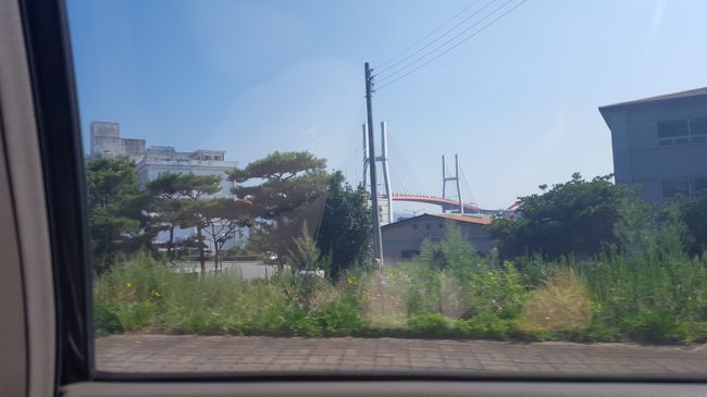 巨済島から統営、統営から南海に行くときにそれぞれ橋を通過します。