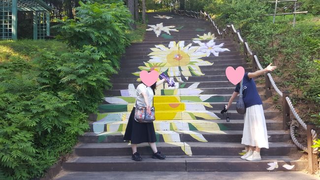 階段には素敵なペイント