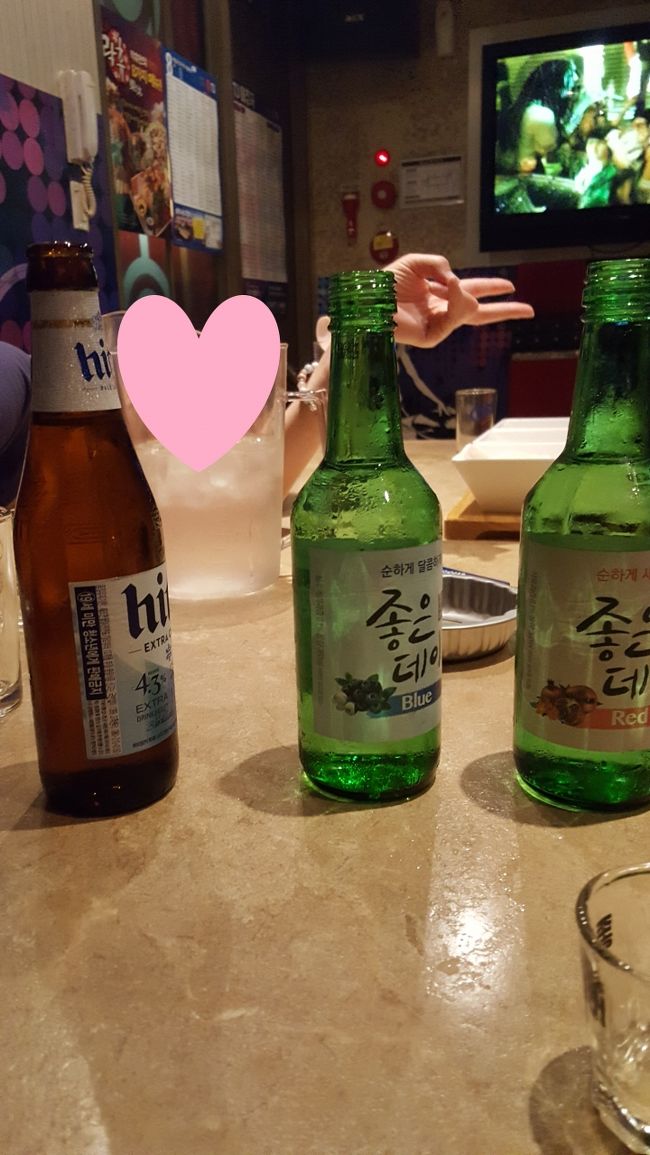 さっきのお店にはなかったフルーツ焼酎を２種類持って参戦