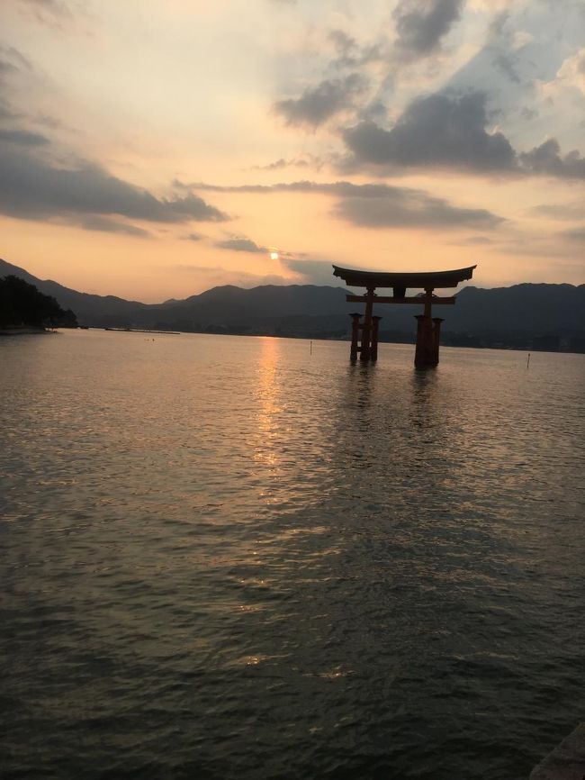 もうすぐ日が落ちます。<br /><br />倉敷に戻ります。<br />