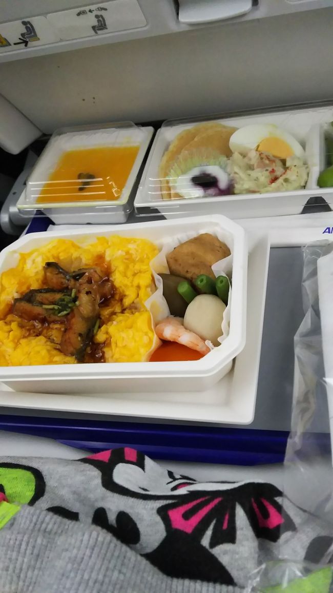 あーちゃんが選んだ 鰻のなんちゃら。<br /><br />あーちゃんは飛行機に乗る前にラーメンを食べたので鰻だけつまみました。<br />