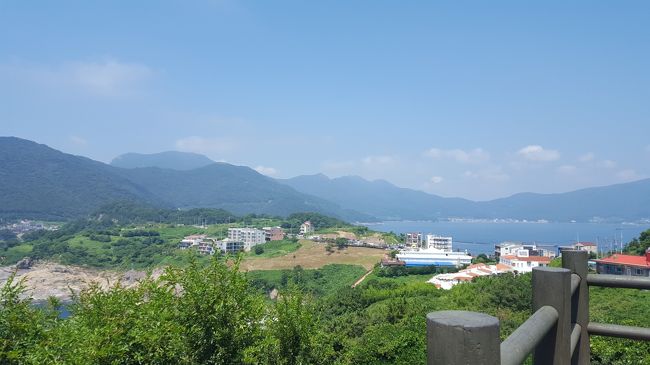 巨済の海と山が見渡せます