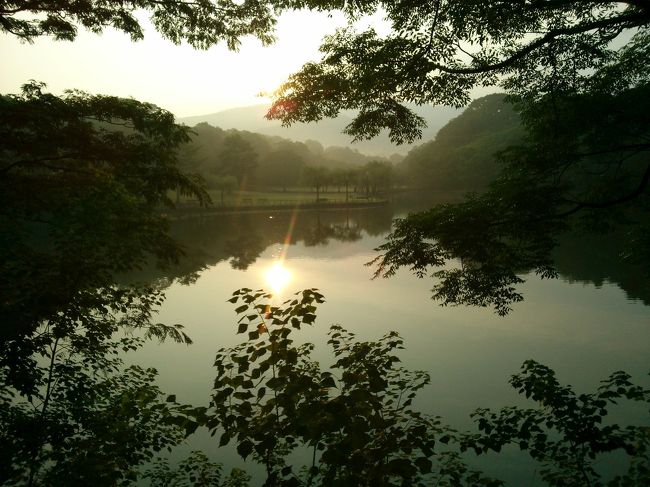 翌朝<br /><br />こっそり脱け出し(笑)<br /><br />わくわくな早朝散歩