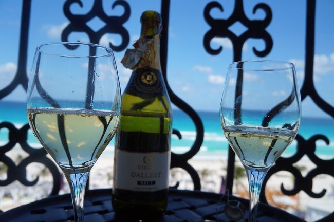 スパークリングワインも、プレゼントしてもらいました。<br />着いてから至れり尽くせりで、贅沢な気分に益々なってくる〜。