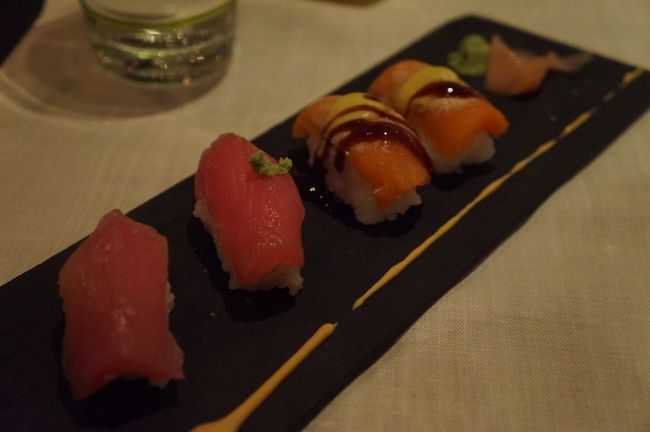 夕飯を、はしごしてみた。<br />二件目は日本料理〜。寿司は、海外で食べていることを考えると、美味しいかも（笑）
