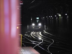 奈良に住んでいるので普段は大和西大寺から乗りますが、一度も大阪からしまかぜに乗ったことがなかったので、今回は大阪上本町から乗ります。
１０：４３発なのですが、少し早めに着いて待っていたところ、本日乗車のしまかぜがやって来ました。