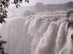ザンビア側から見たビクトリアの滝