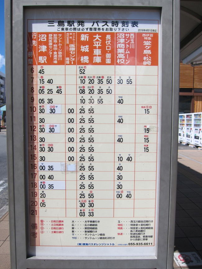 サント 三島 ムーン から 駅