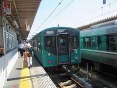 加古川駅加古川線ホームにて。西脇市ゆき普通。