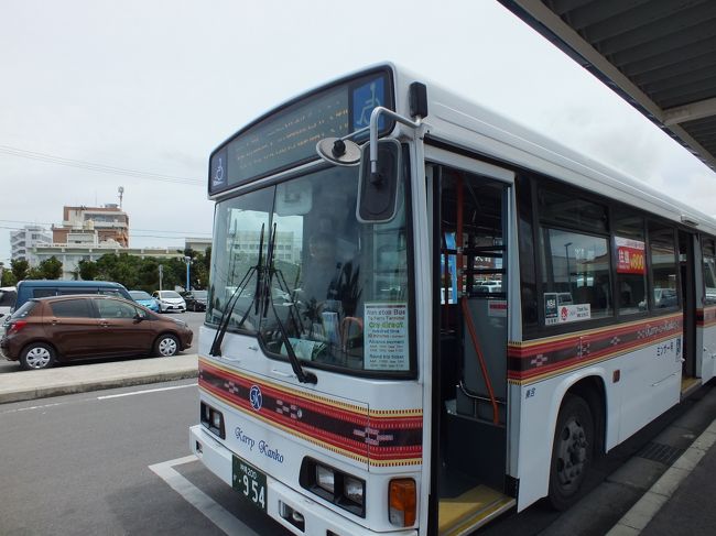 帰りはカリー観光のバスで空港へ向かいます。<br />片道500円なので、空港と港とのの往復だけなら東運輸のバスよりお得です。